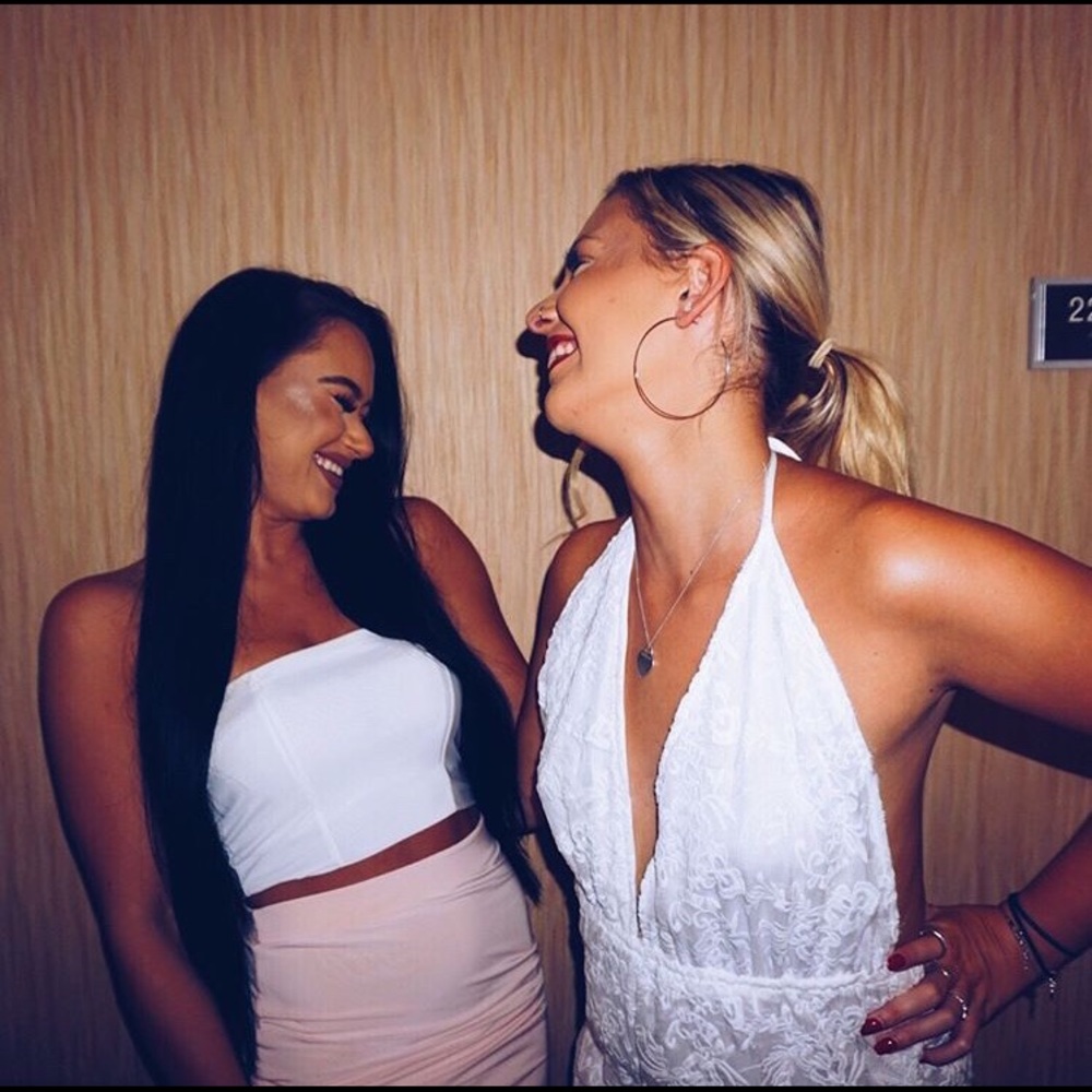 Beautiful white lace romper